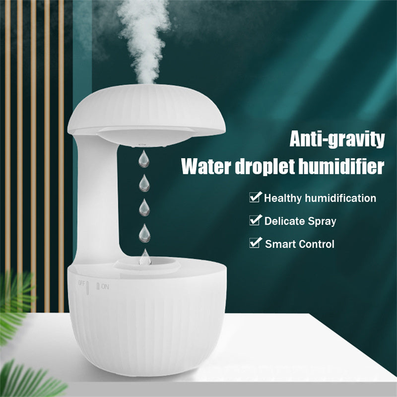 Levitating Anti-Gravity Cool Mist Humidifier | Whisper-Quiet Floating Water Droplets, Relieve Fatigue