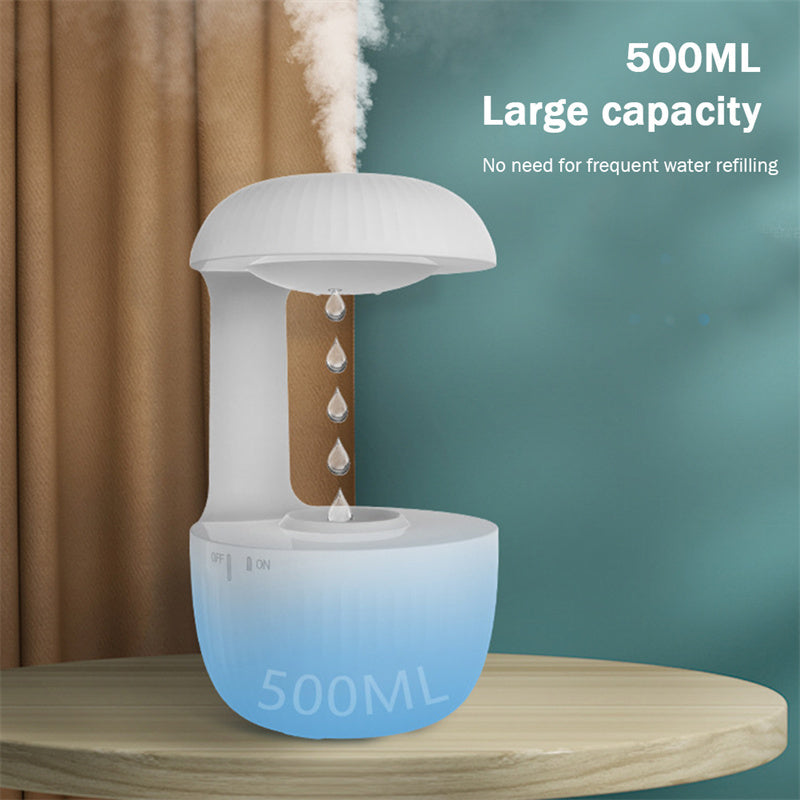 Levitating Anti-Gravity Cool Mist Humidifier | Whisper-Quiet Floating Water Droplets, Relieve Fatigue